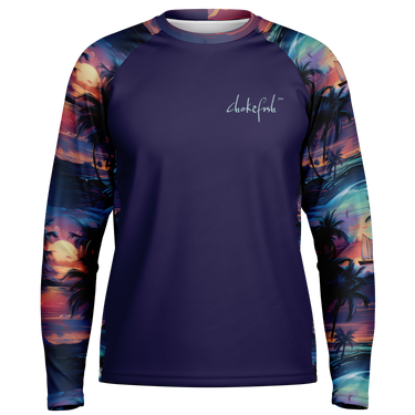 Chokefish™ Long Sleeve Every Day All Weather Trees&Boats Shirt Men's-004-Special-Edition